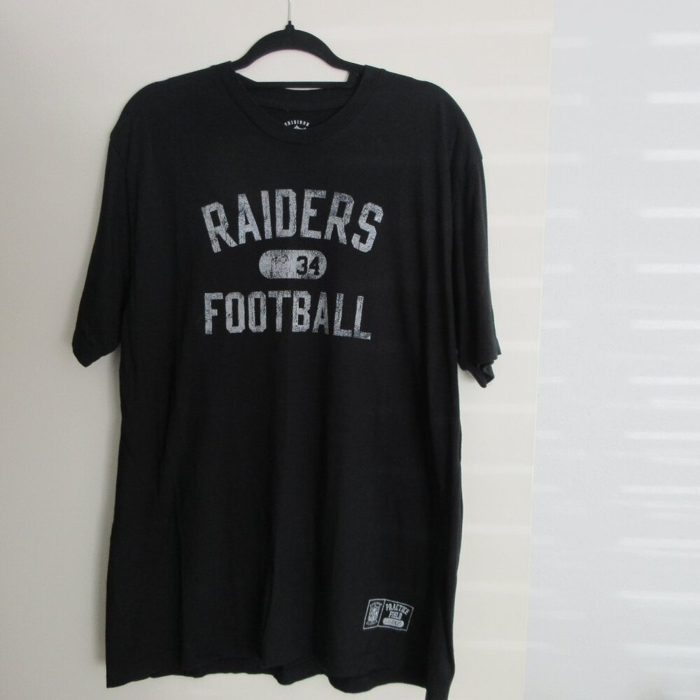 Vintage Raiders LA /LV Bo Jackson T-Shirt Men's 2XL Reebok NFL Throwback Black